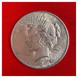 1923 Peace 90% Silver Dollar
