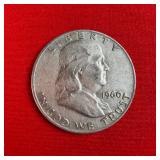 1960 90% Silver Franklin Half Dollar