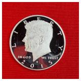 2015 90% Silver Proof Kennedy Half Dollar