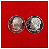 2 - 2006 90% Silver Proof Dimes