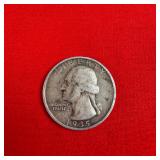 1935 90% Silver Washington Quarter