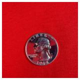 1964 90% Silver Proof Washington Quarter