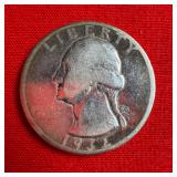 1932 90% Silver Washington Quarter