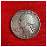 1943 90% Silver Washington Quarter