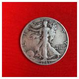 1943 Walking Liberty 90% Silver Half Dollar