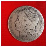 1883 Morgan 90% Silver $1 Dollar