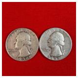 1954 90% Silver Washington Quarter