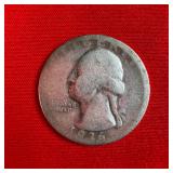 1936 90% Silver Washington Quarter