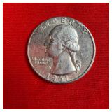 1961 90% Silver Washington Quarter
