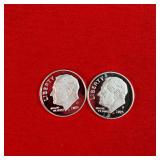 2 - 2015 90% Silver Proof Dimes