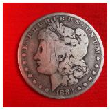 1883 Morgan 90% Silver Dollar Coin