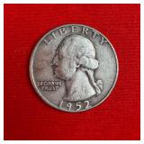 1952 90% Silver Washington Quarter