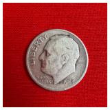 1952 90% Silver Roosevelt Dime