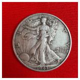 1943 Walking Liberty 90% Silver Half Dollar
