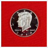 2010 90% Silver Proof Kennedy Half Dollar