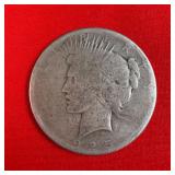 1925 Peace 90% Silver $1 Dollar Coin