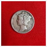 1942 90% Silver Mercury Dime