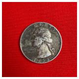 1958 90% Silver Washington Quarter