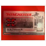 20 Rounds Winchester Super X 9.3x74mm R Ammo