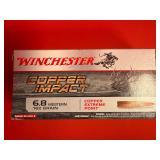20 Round Winchester Copper Impact 6.8 Western Ammo