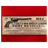 Colt Firearms Embossed Tin Sign