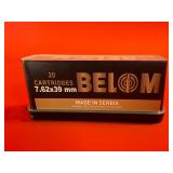 20 Rounds of BELOM 7.52x39MM Ammo