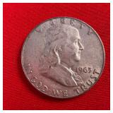 1963 Franklin 90% Silver Half Dollar