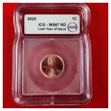 2025 Last Year of Issue ICG Graded Penny