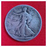 1933 Walking Liberty 90% Silver Half Dollar