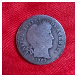 1903 Barber 90% Silver Dime