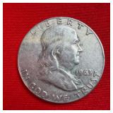 1963 Franklin 90% Silver Half Dollar