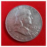 1963 Franklin 90% Silver Half Dollar
