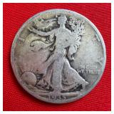 1935 Walking Liberty 90% Silver Half Dollar
