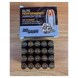 20 Rounds Sig Sauer Elite V-Crown .45 ACP Ammo