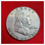 1962 Franklin 90% Silver Half Dollar