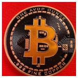 1 Oz Bitcoin .999 Copper Round
