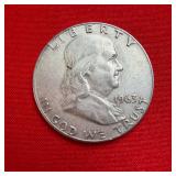 1963 Franklin 90% Silver Half Dollar