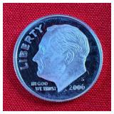 2006-S Roosevelt 90% Silver Dime
