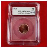 2025 Last Year of Issue ICG Graded Penny