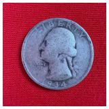 1934 Washington 90% Silver Quarter