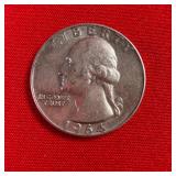 1964 Washington 90% Silver Quarter