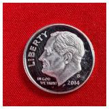 2014-S Roosevelt 90% Silver Proof Dime