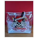 Ed Hardy Clear Plastic Tote Bag