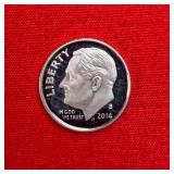 2014-S Roosevelt 90% Silver Proof Dime