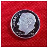 2014-S Roosevelt 90% Silver Proof Dime