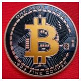 1 Oz Bitcoin .999 Copper Round