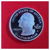 2007-S Washington 90% Silver Proof State Quarter