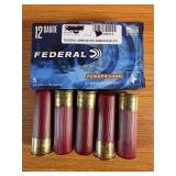 5 Round Federal 12 Ga 2.75' 00 Buck Shells