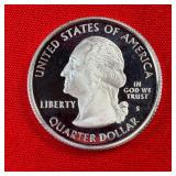 2007-S Washington 90% Silver Proof State Quarter