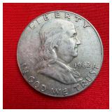 1962 Franklin 90% Silver Half Dollar